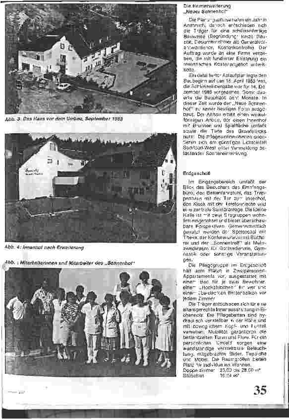 Vorschauseite 2: Die Erweiterung des Sonnenhofs Seniorenund Pflegeheim in Hettenleidelheim