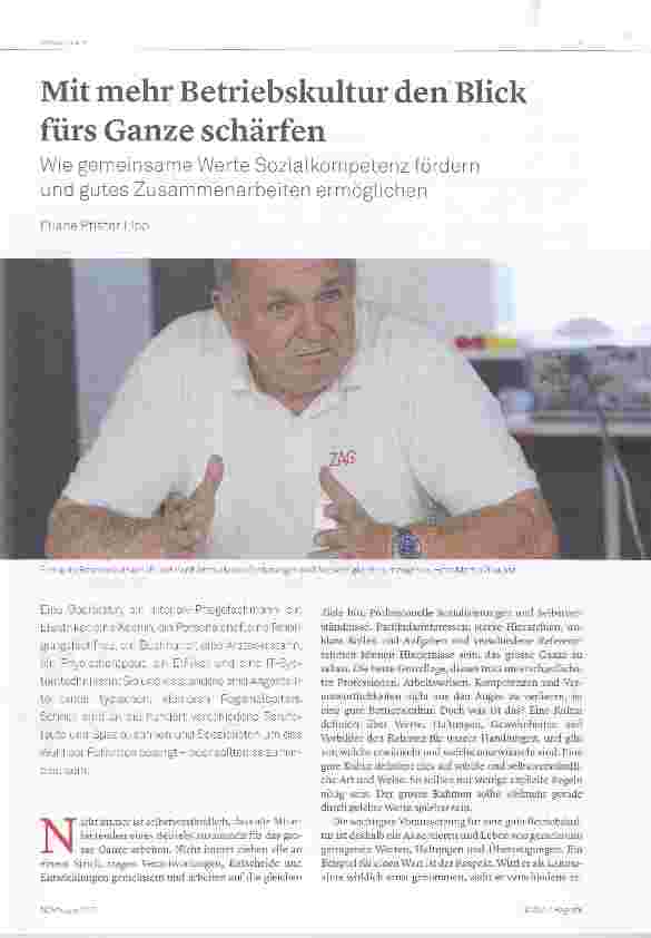 Vorschauseite 1: Mit mehr Betriebskultur den Blick fürs Ganze schärfen