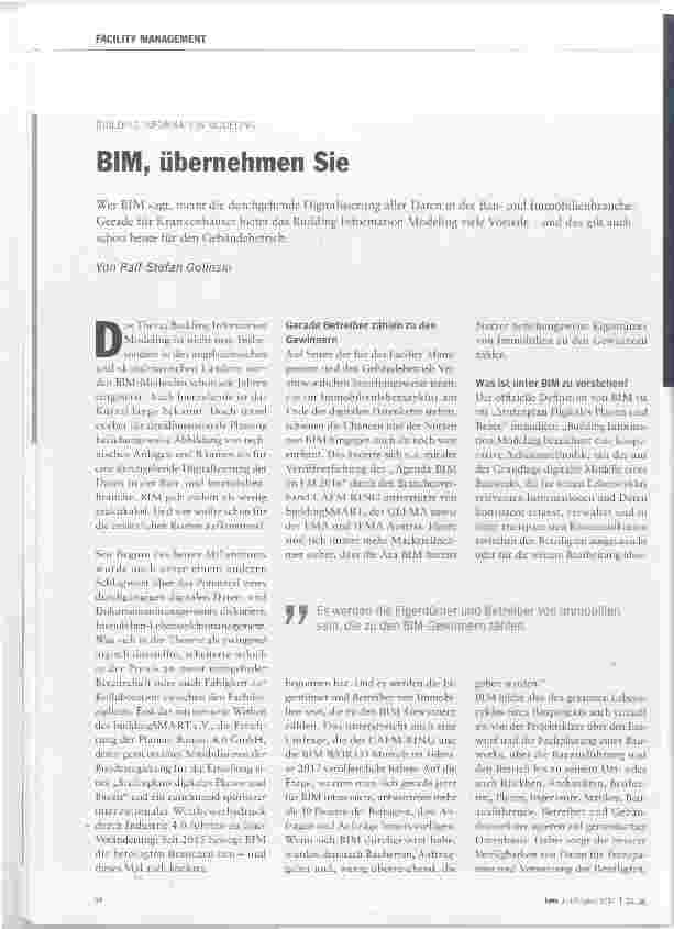 Vorschauseite 1: BIM, übernehmen Sie