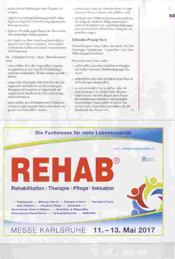 Vorschauseite 5: Die Ethischen Prinzipien der WCPT Deutsche Fassung