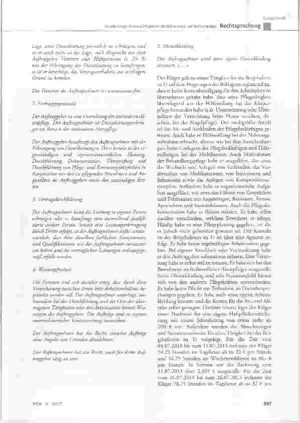 Vorschauseite 3: Ein Altenpfleger in einem Pflegeheim ist üblicherweise kein Selbstständiger