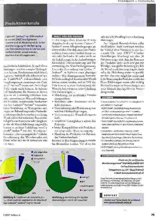 Vorschauseite 4: Wirkstofffreie Wundauflage als antimikrobielle Alternative in der Wundversorgung - Produkte in der Praxis