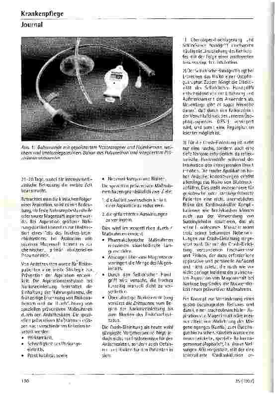 Vorschauseite 2: Tracheobronchiale Aspiration im Rahmen der Allgemeinanästhesie