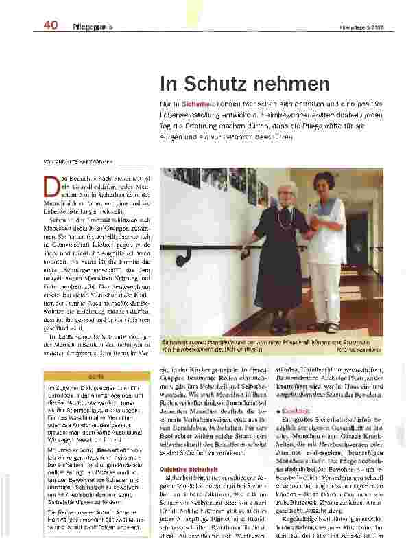 Vorschauseite 1: In Schutz nehmen