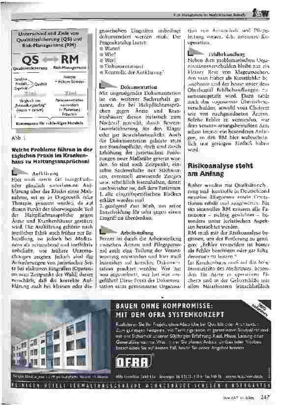 Vorschauseite 2: Risk-Management im Medizinischen Bereich Haftungsschäden und -ansprüche können reduziert werden