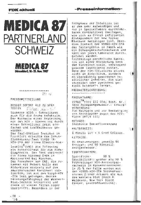 Vorschauseite 1: HIV-Test
