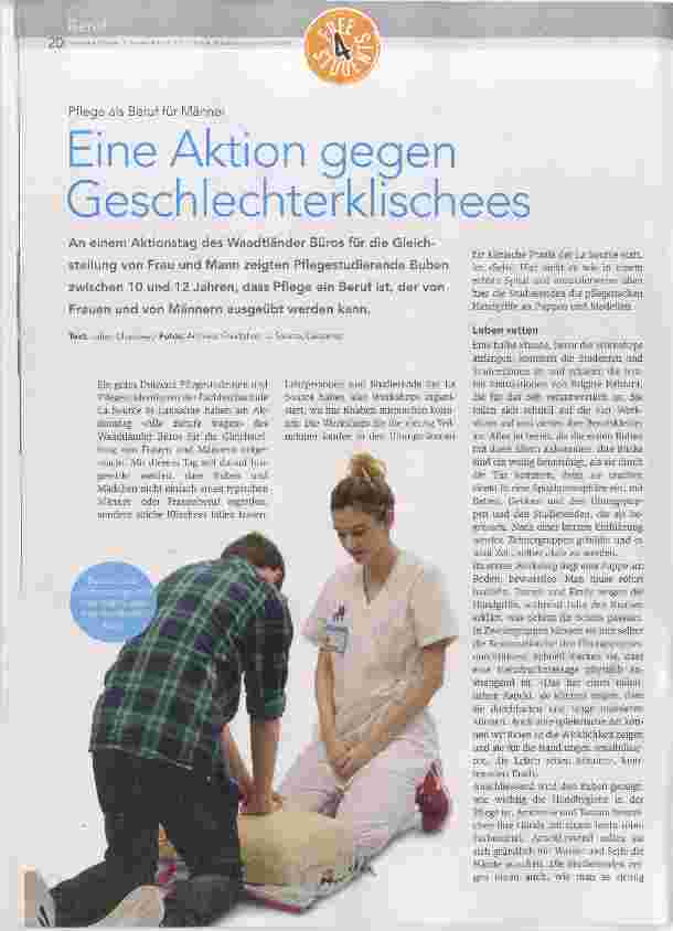 Vorschauseite 1: Eine Aktion gegen Geschlechterklischees