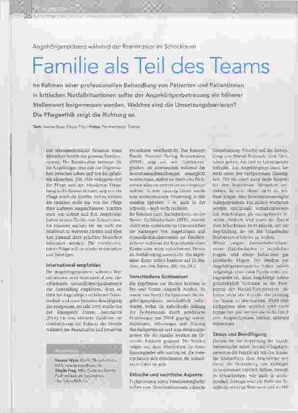 Vorschauseite 1: Familie als Teil des Teams
