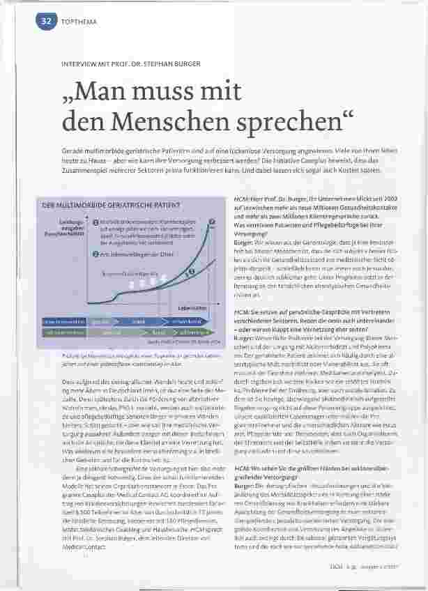 Vorschauseite 1: Man muss mit den Menschen sprechen