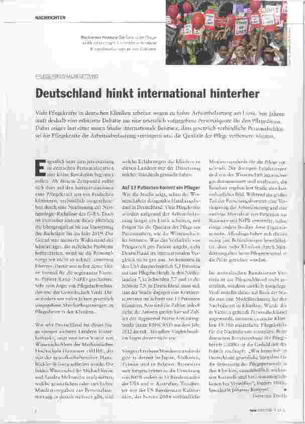 Vorschauseite 1: Deutschland hinkt international hinterher