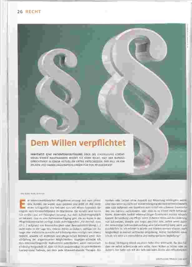 Vorschauseite 1: Dem Willen verpflichtet