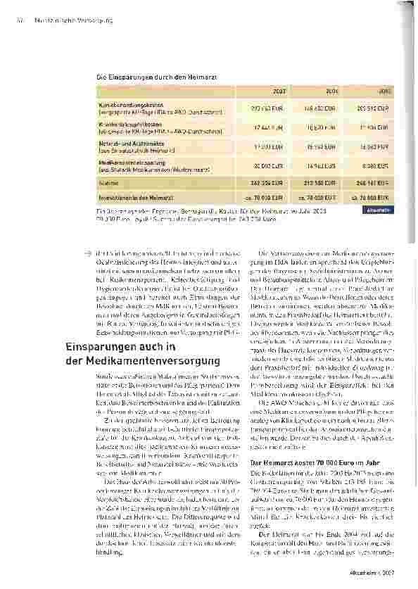 Vorschauseite 3: Bessere Betreuung -zu niedrigeren Kosten