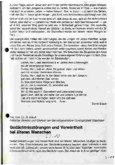 Vorschauseite 1: Gedächtnisstörungen und Verwirrtheit bei älteren Menschen