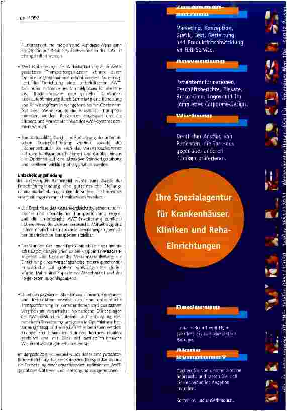 Vorschauseite 4: AWT-Anlagen teurer Luxus? Leitfaden zur Entscheidungsfindung