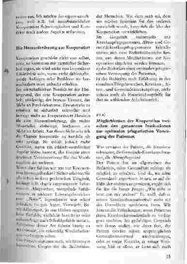 Vorschauseite 2: Möglichkeiten der Kooperation zwischen Krankenpflege, Gemeindekrankenpflege und Altenpflege