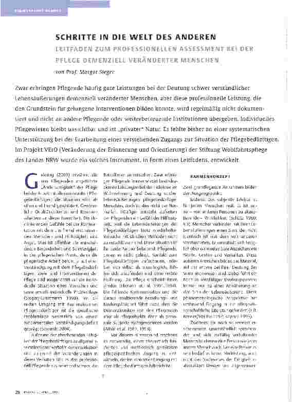 Vorschauseite 1: SCHRITTE IN DIE WELT DES ANDEREN