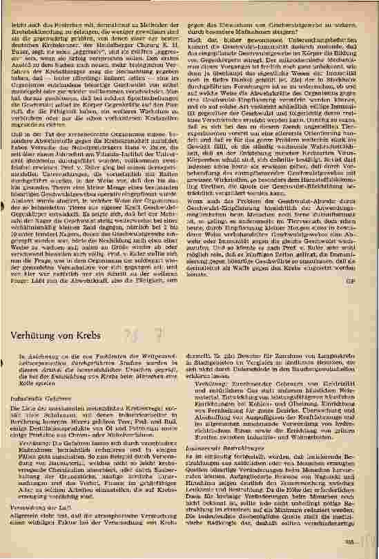 Vorschauseite 2: Neue Wege der experimentellen Krebsforschung