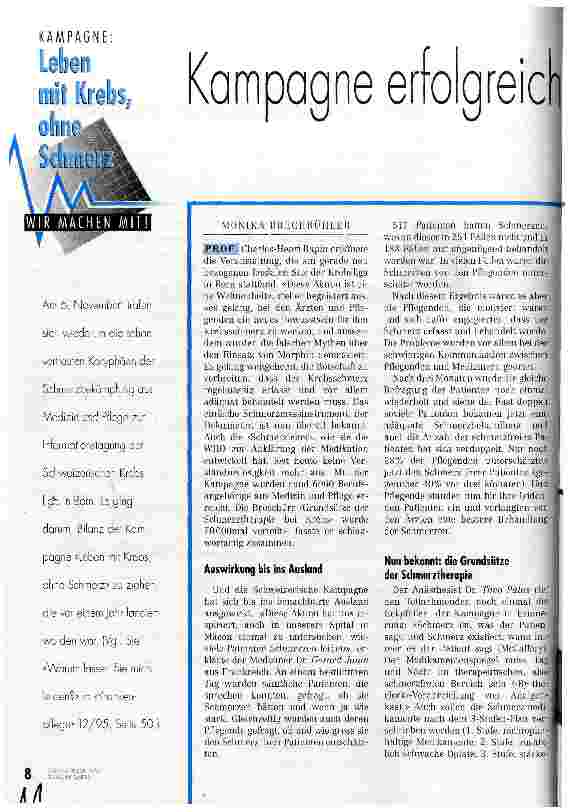 Vorschauseite 1: Kampagne erfolgreich abgeschlossen - jetzt geht es weiter