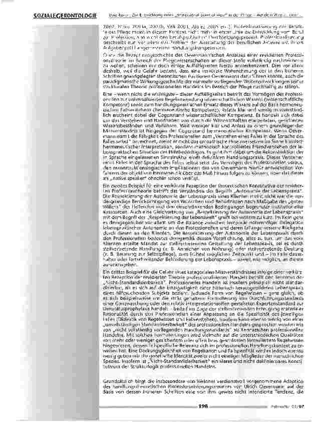 Vorschauseite 3: Zur Entwicklung eines Professional point of view in der Pflege