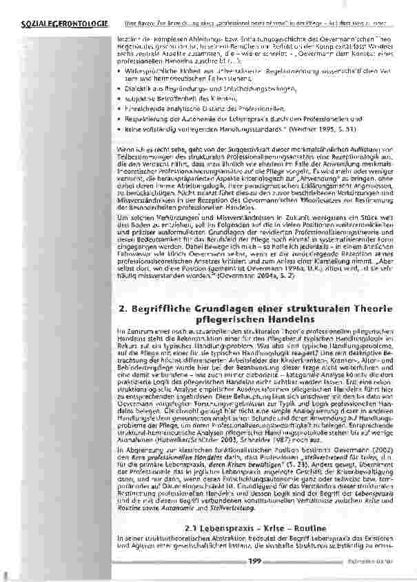 Vorschauseite 4: Zur Entwicklung eines Professional point of view in der Pflege