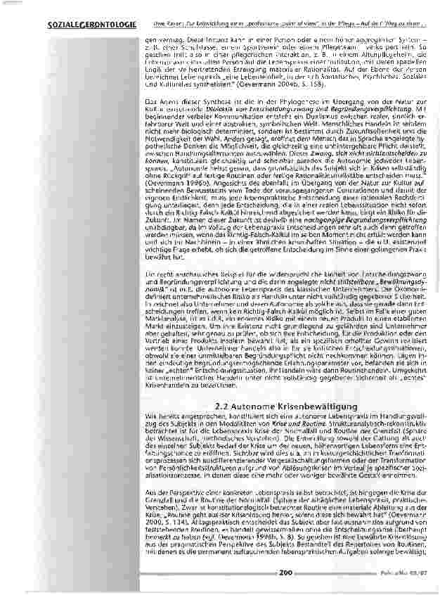 Vorschauseite 5: Zur Entwicklung eines Professional point of view in der Pflege