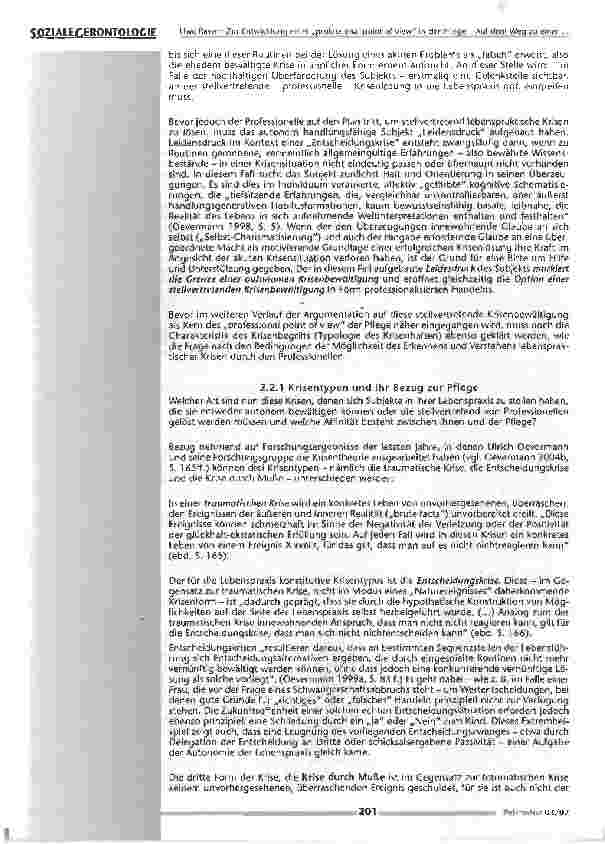 Vorschauseite 6: Zur Entwicklung eines Professional point of view in der Pflege