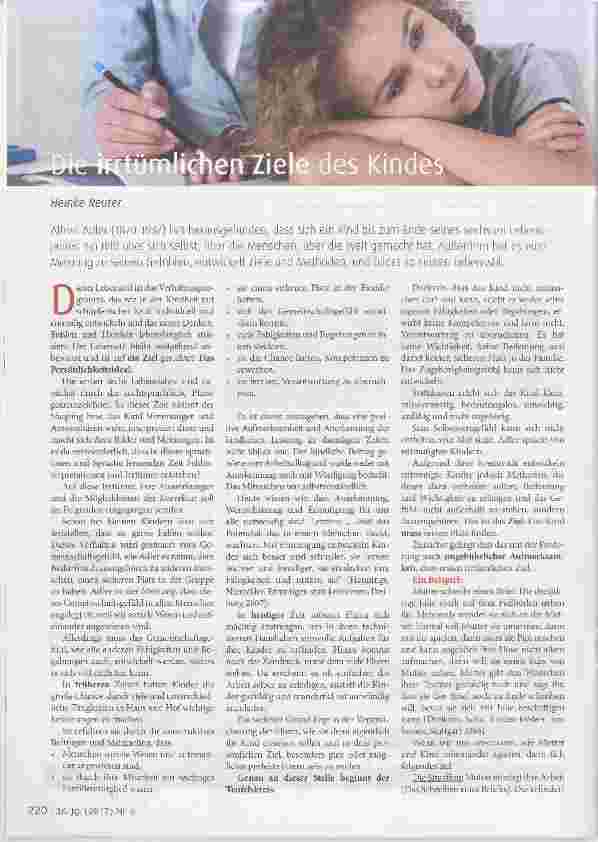 Vorschauseite 1: Die irrtümlichen Ziele des Kindes