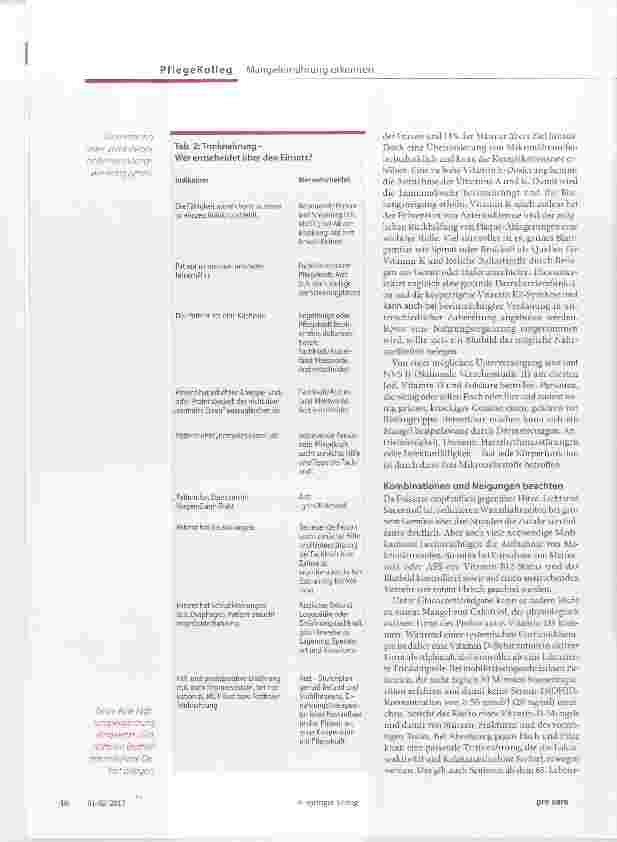 Vorschauseite 3: Trinkund Sondennahrung richtig einsetzen Maria schmeckt es nicht