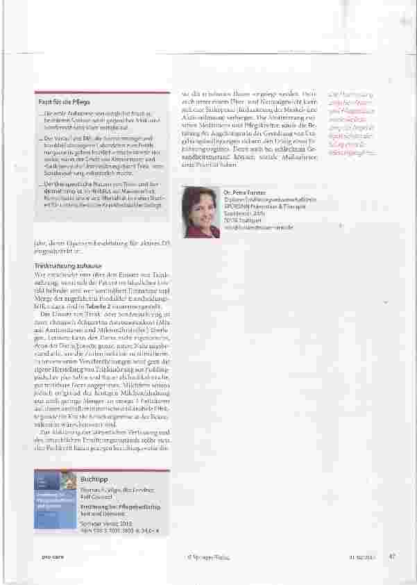 Vorschauseite 4: Trinkund Sondennahrung richtig einsetzen Maria schmeckt es nicht