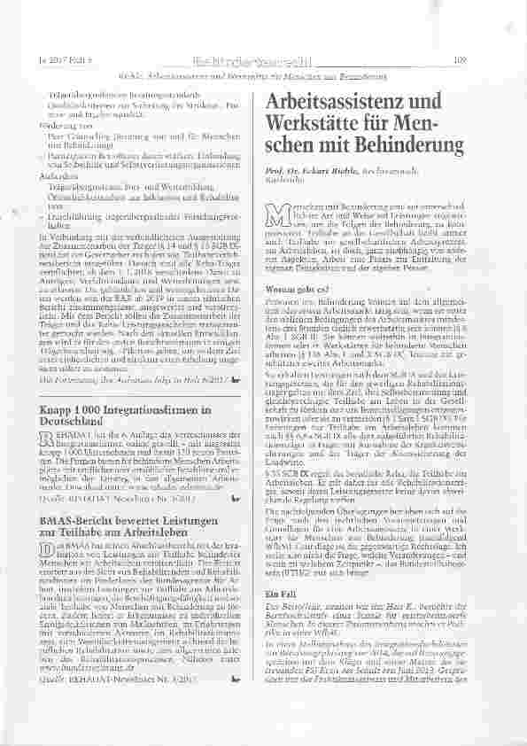 Vorschauseite 5: Das Bundesteilhabegesetz (BTHG) wichtige Neuerungen aus trägerübergreitender Sicht Teil I