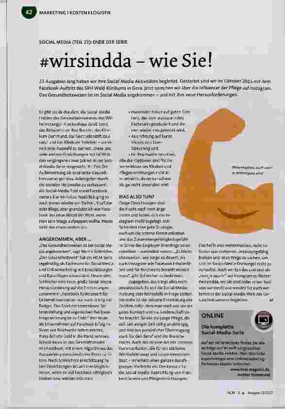 Vorschauseite 1: #wirsindda wie Sie !