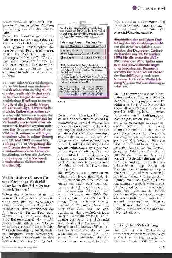Vorschauseite 4: Voraussetzungen und Grenzen von Rückzahlungsklauseln für Fortund Weiterbildungen im Krankenhaus