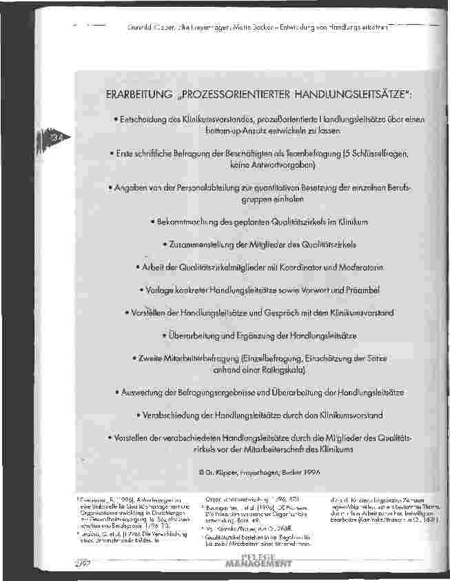 Vorschauseite 5: Entwicklung von Handlungsleitsätzen als Basisstrategie im Qualitätsmanagement