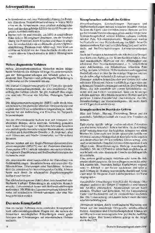 Vorschauseite 3: Diagnostische Möglichkeiten bei Anfallsleiden