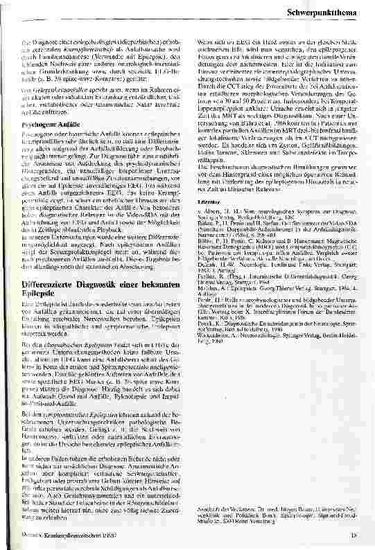 Vorschauseite 4: Diagnostische Möglichkeiten bei Anfallsleiden