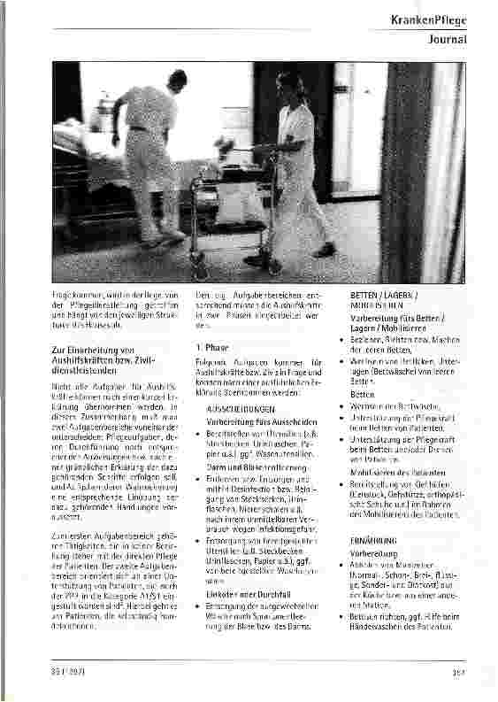 Vorschauseite 2: Einarbeitung von Aushilfspersonal - ein wichtiger Beitrag zur Entlastung der examinierten Pflegekräfte