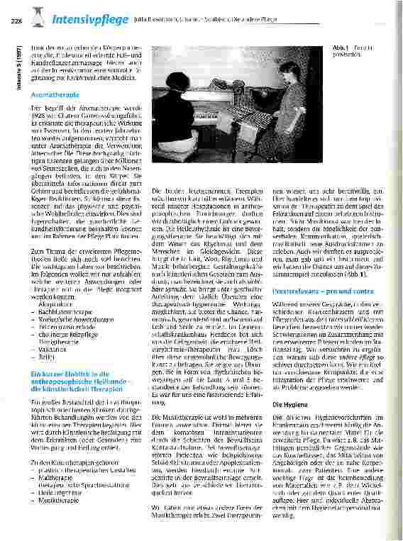 Vorschauseite 5: Die andere Pflege - Möglichkeiten der erweiterten Pflegemethoden auf der Intensivstation