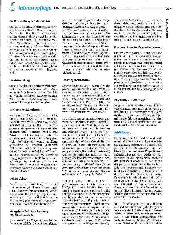 Vorschauseite 6: Die andere Pflege - Möglichkeiten der erweiterten Pflegemethoden auf der Intensivstation