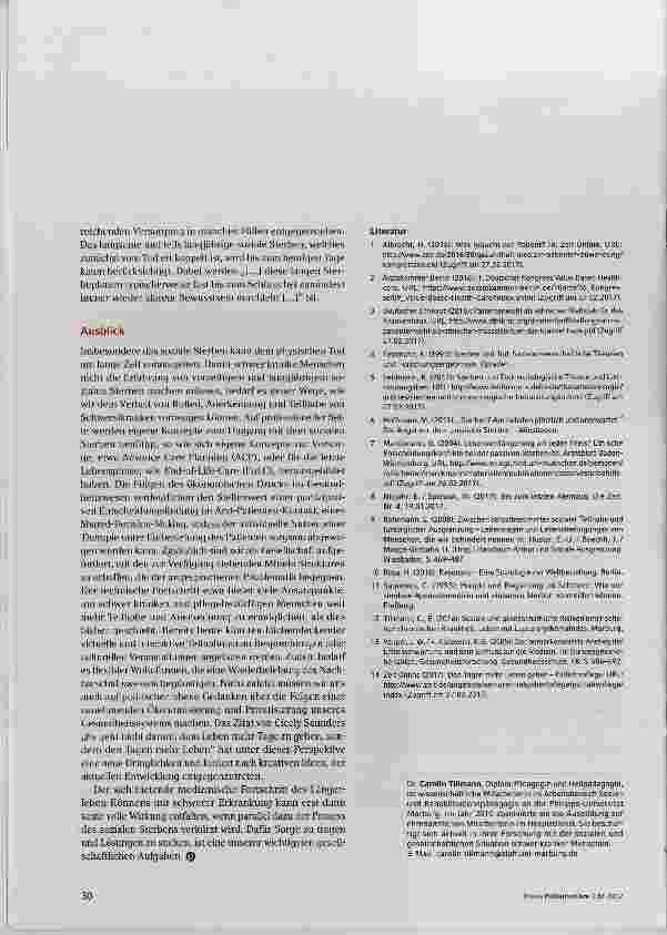 Vorschauseite 4: Dem Leben mehr Tage schenken zu welchem Preis?
