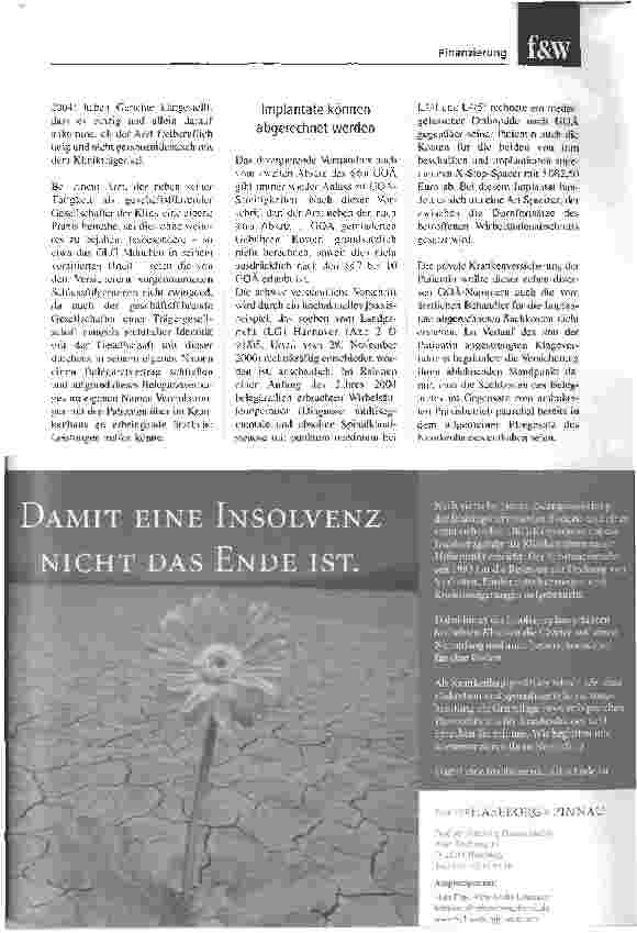Vorschauseite 2: Bessere Vergütung der belegärztlichen Leistungen