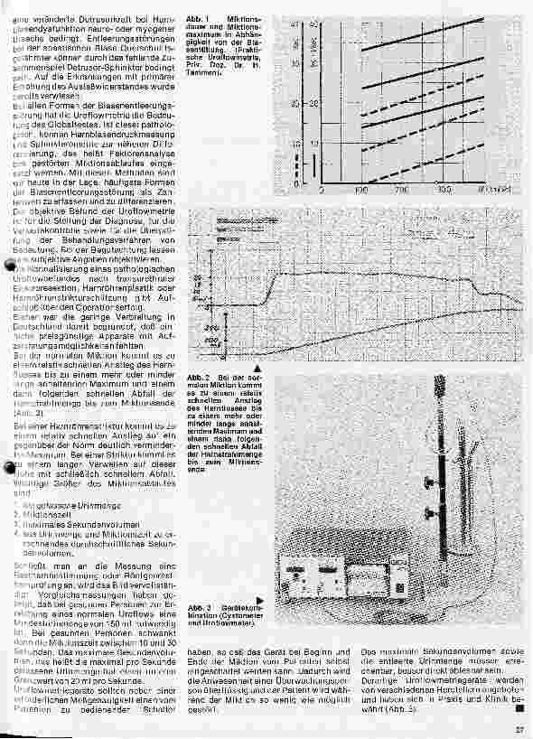 Vorschauseite 4: Urologie 13. Folge: Cystometrie und Messung des Harnröhrendruckprofils Uroflowmetrie - Harnstrahlmessung