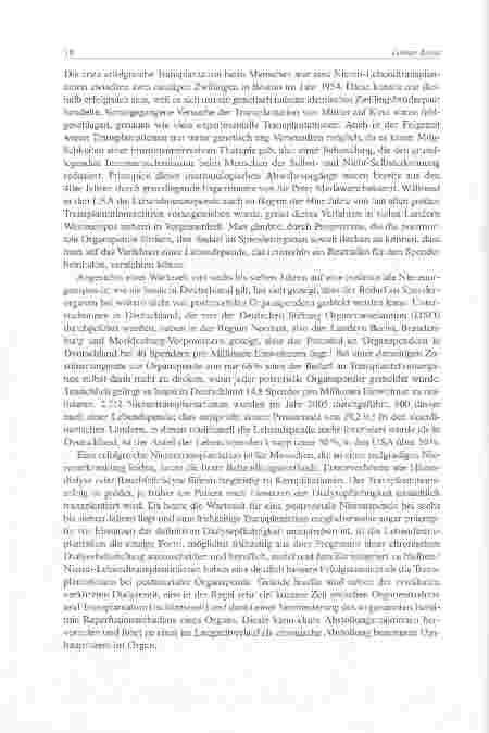 Vorschauseite 2: Organtransplantation - Lebendspende
