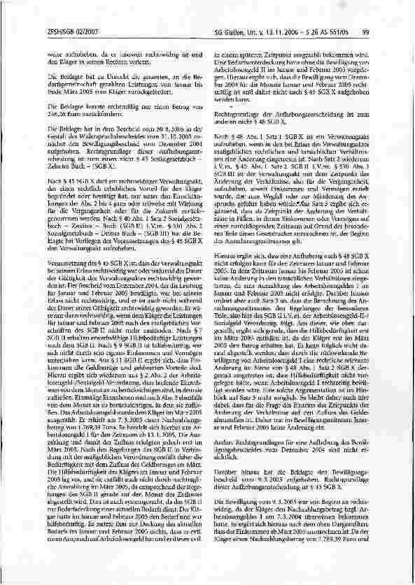 Vorschauseite 2: Beurteilung der Bedürftigkeit; Bewilligung von Leistungen der Grundsicherung; Rückwirkende Bewilligung; Zeitpunkt des tatsächlichen Zuflusses