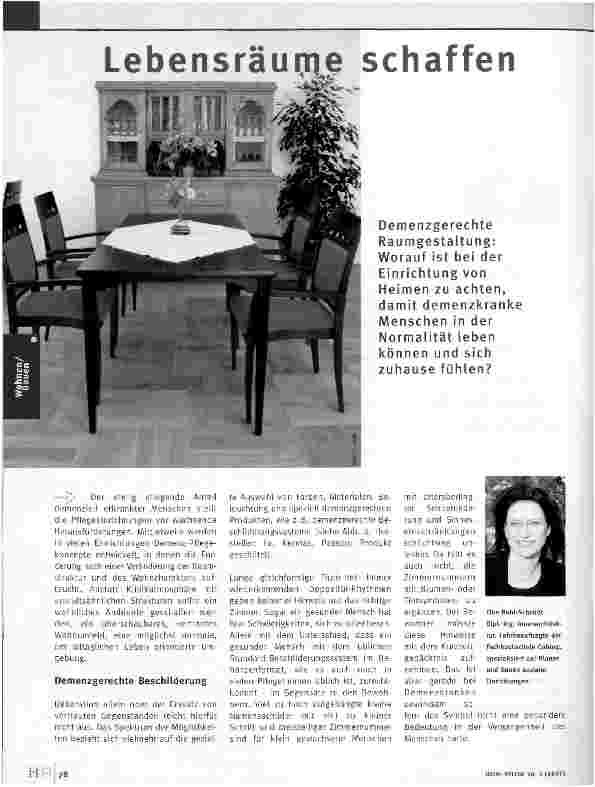 Vorschauseite 1: Lebensräume schaffen