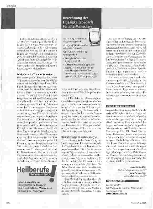 Vorschauseite 3: Ernährung und Flüssigkeitszufuhr managen - Essen und Trinken -aber richtig!