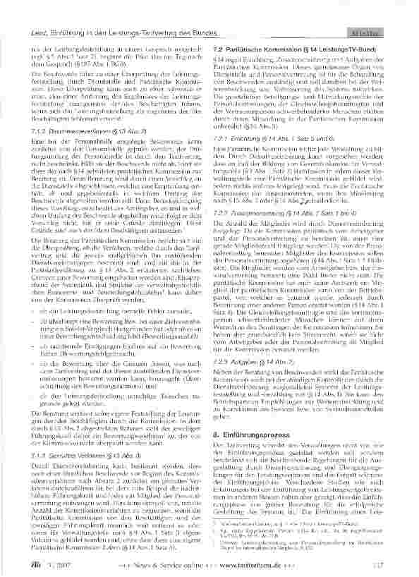 Vorschauseite 4: Einführung in den Leistungstarifvertrag des Bundes - Teil II (Ziff. 6 - 8.2.2) -