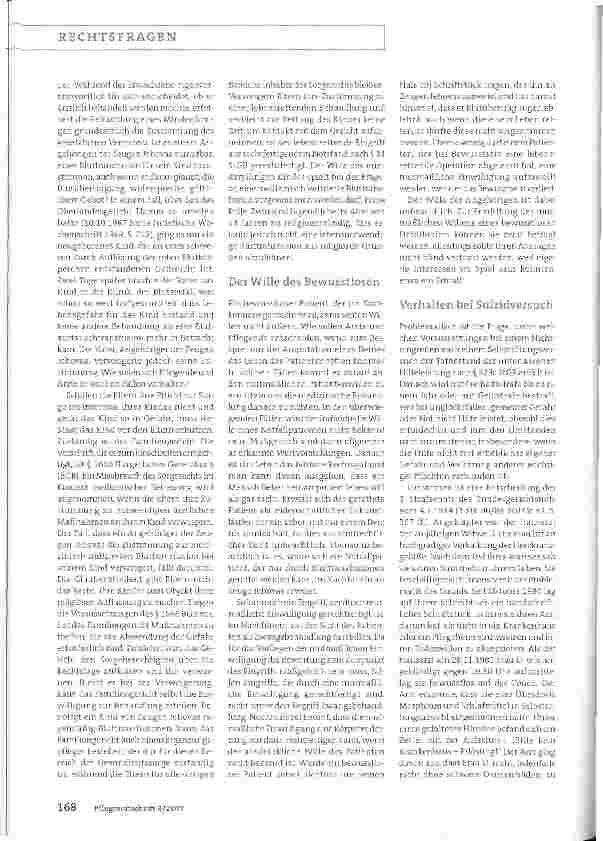 Vorschauseite 2: Zwangsbehandlung bei einwilligungsfähigen Patienten:Patientenwille hat Priorität