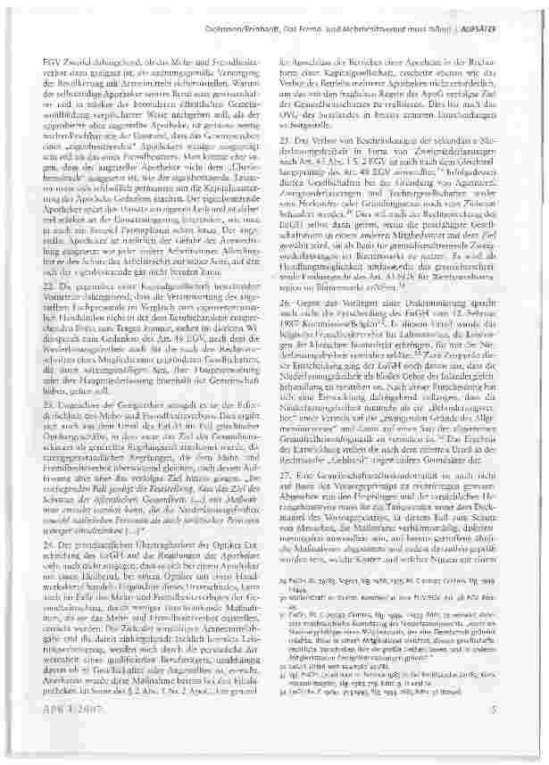 Vorschauseite 3: Das Fremdund Mehrbesitzverbot muss fallen!