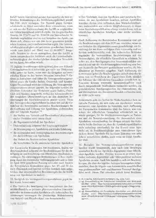 Vorschauseite 5: Das Fremdund Mehrbesitzverbot muss fallen!