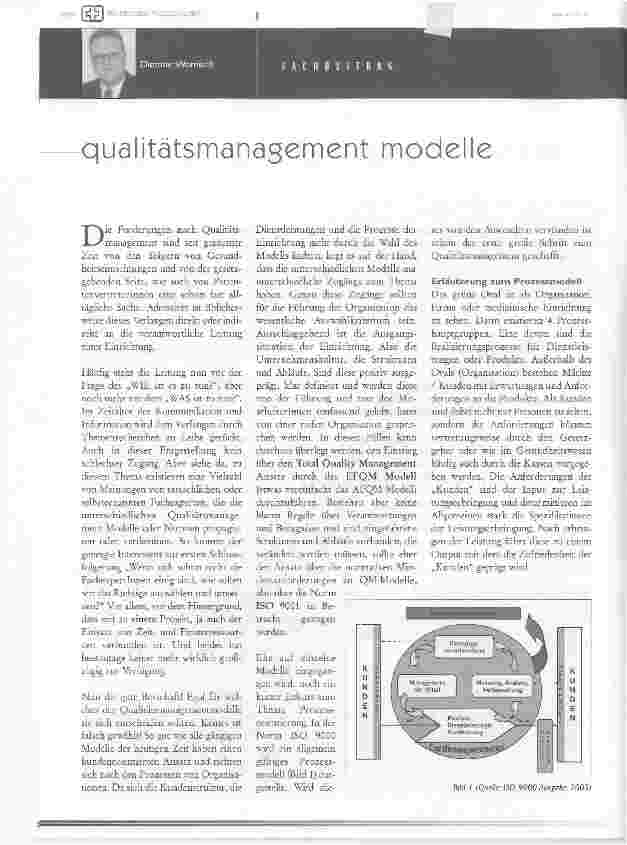 Vorschauseite 1: qualitätsmanagement modelle